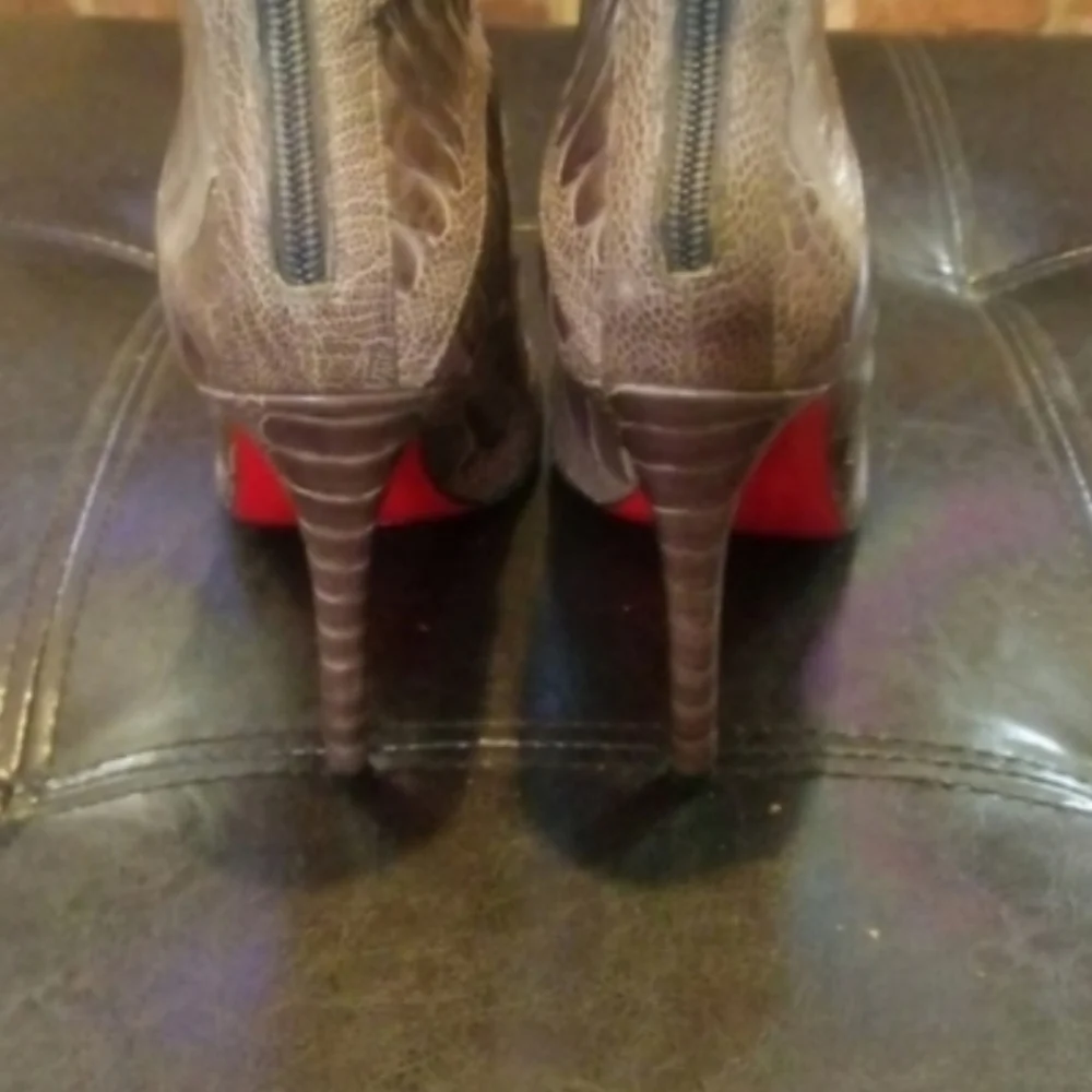 Christian Louboutin gray authentic